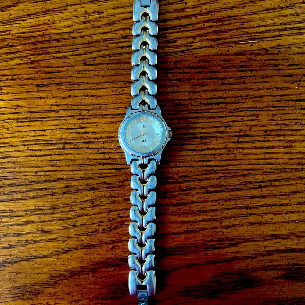 Relic two tone womens watch